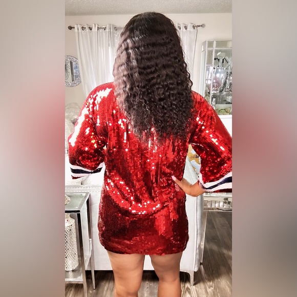 Sale‼️Houston Texans sequin dress. No discount - Picture 5 of 13